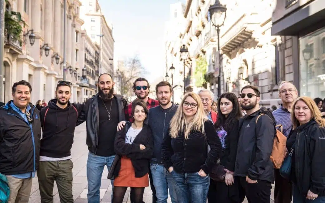 barcelona tourists on the secrets of the old city tour in with alvaro barcelona hacks