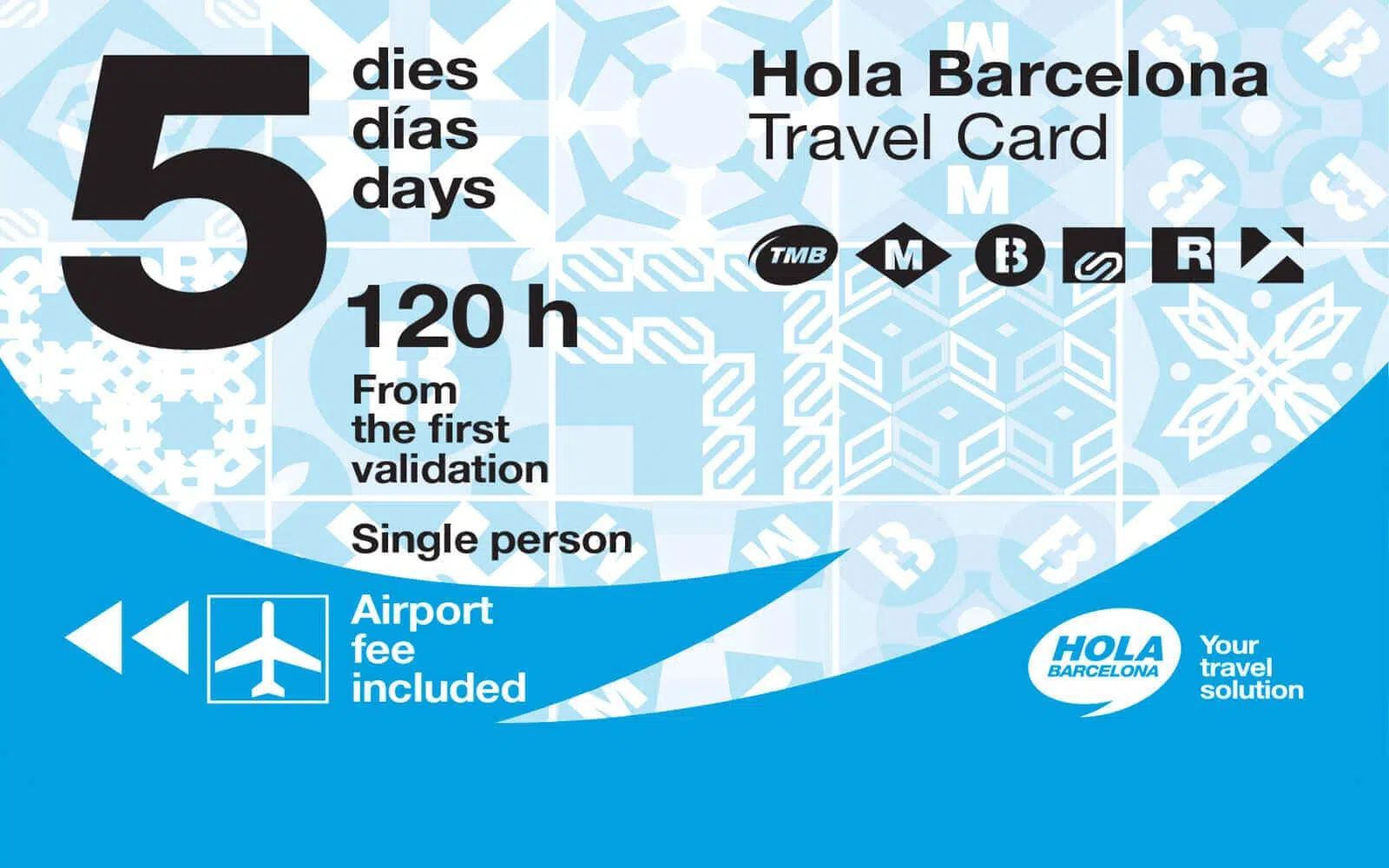 hola bcn unlimited transport card barcelona